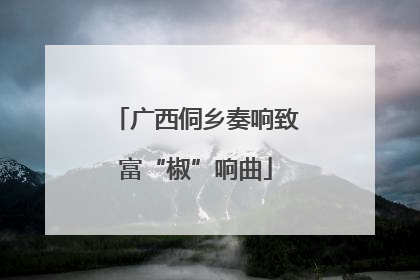 广西侗乡奏响致富“椒”响曲