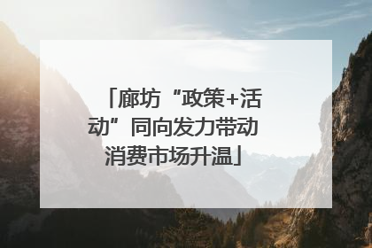 廊坊“政策+活动”同向发力带动消费市场升温
