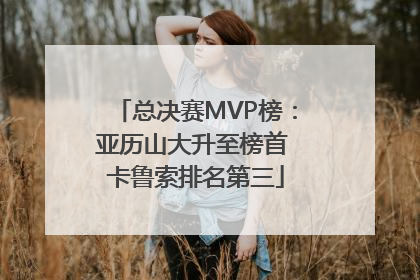 总决赛MVP榜：亚历山大升至榜首 卡鲁索排名第三