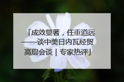 成效显著，任重道远——谈中美日内瓦经贸高层会谈｜专家热评