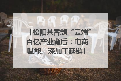 松阳茶香飘“云端” 百亿产业背后：电商赋能、深加工延链