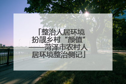 整治人居环境 扮靓乡村“颜值”——菏泽市农村人居环境整治侧记