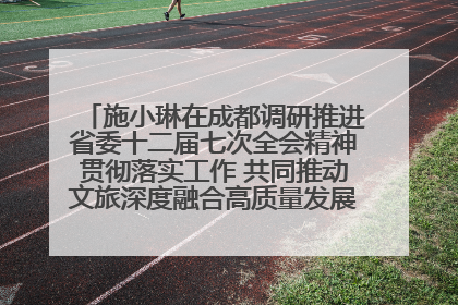 施小琳在成都调研推进省委十二届七次全会精神贯彻落实工作 共同推动文旅深度融合高质量发展 加快打造支柱产业民生产业幸福产业
