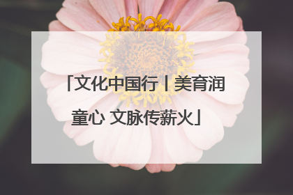 文化中国行丨美育润童心 文脉传薪火