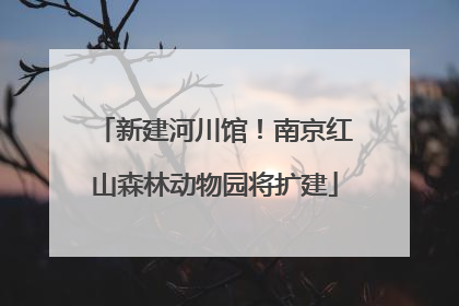 新建河川馆！南京红山森林动物园将扩建