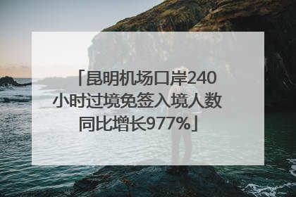 昆明机场口岸240小时过境免签入境人数同比增长977%
