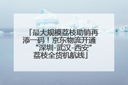 最大规模荔枝助销再添一码！京东物流开通“深圳-武汉-西安” 荔枝全货机航线