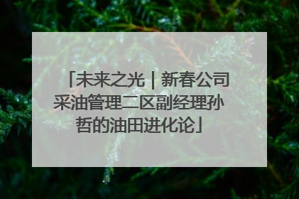 未来之光｜新春公司采油管理二区副经理孙哲的油田进化论
