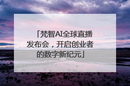 梵智AI全球直播发布会，开启创业者的数字新纪元