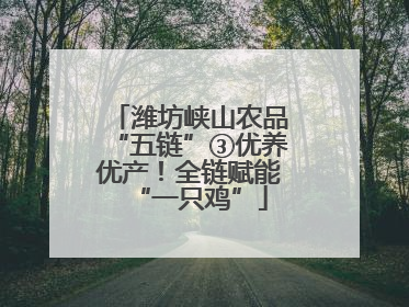潍坊峡山农品“五链”③优养优产！全链赋能“一只鸡”