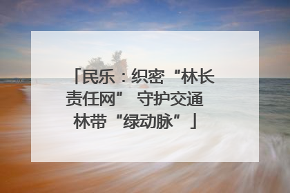 民乐：织密“林长责任网” 守护交通林带“绿动脉”