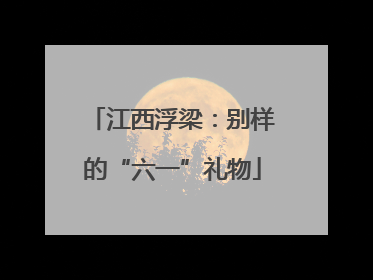 江西浮梁：别样的“六一”礼物