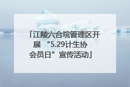 江陵六合垸管理区开展 “5.29计生协会员日”宣传活动