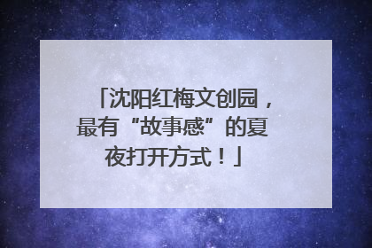 沈阳红梅文创园，最有“故事感”的夏夜打开方式！