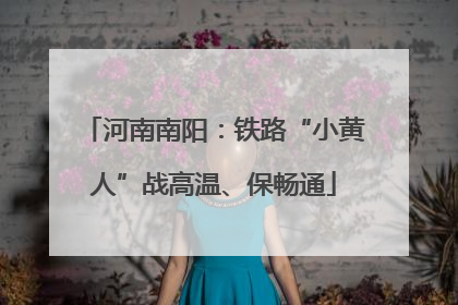 河南南阳：铁路“小黄人”战高温、保畅通