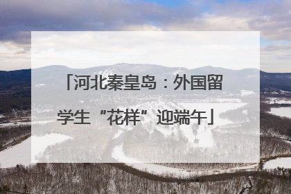 河北秦皇岛：外国留学生“花样”迎端午