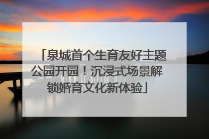 泉城首个生育友好主题公园开园！沉浸式场景解锁婚育文化新体验