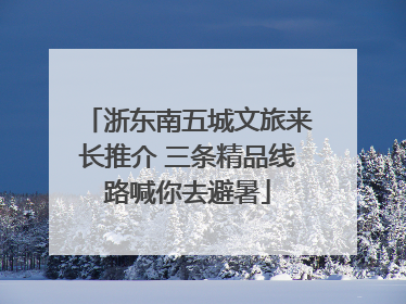 浙东南五城文旅来长推介 三条精品线路喊你去避暑