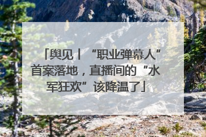 舆见丨“职业弹幕人”首案落地，直播间的“水军狂欢”该降温了