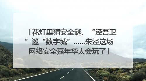 花灯里猜安全谜、“泾吾卫”巡“数字城”……朱泾这场网络安全嘉年华太会玩了