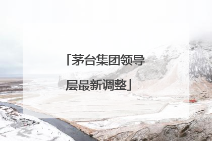 茅台集团领导层最新调整