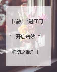 萌娃“进红门” 开启奇妙“消防之旅”