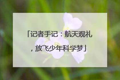 记者手记：航天观礼，放飞少年科学梦