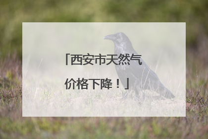 西安市天然气价格下降！