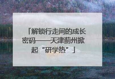 解锁行走间的成长密码——天津蓟州掀起“研学热”