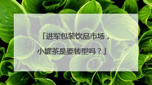 进军包装饮品市场，小罐茶是要转型吗？