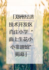郑州经济技术开发区肖庄小学“面上生花小小非遗馆”揭幕