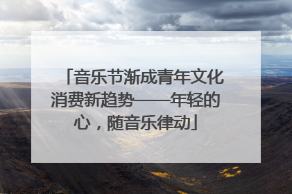 音乐节渐成青年文化消费新趋势——年轻的心，随音乐律动