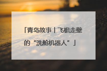 青岛故事丨飞檐走壁的“洗舱机器人”