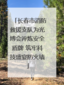 长春市消防救援支队为光博会淬炼安全盾牌 筑牢科技盛宴防火墙