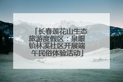 长春莲花山生态旅游度假区：泉眼镇林溪社区开展端午民俗体验活动