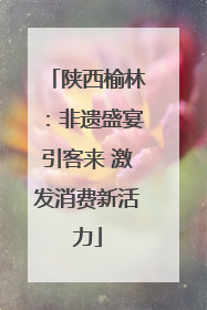陕西榆林：非遗盛宴引客来 激发消费新活力