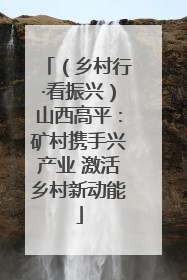 （乡村行·看振兴）山西高平：矿村携手兴产业 激活乡村新动能