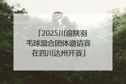 2025川渝陕羽毛球混合团体邀请赛在四川达州开赛