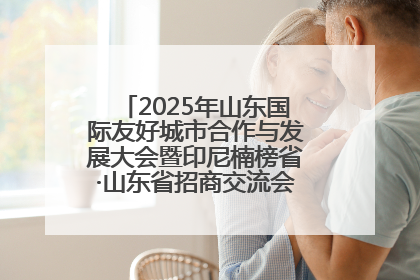 2025年山东国际友好城市合作与发展大会暨印尼楠榜省·山东省招商交流会在济南槐荫举行