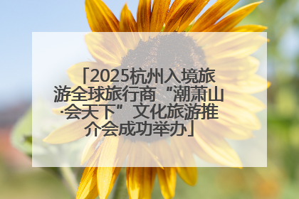 2025杭州入境旅游全球旅行商“潮萧山·会天下”文化旅游推介会成功举办