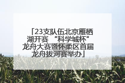 23支队伍北京雁栖湖开赛 “科学城杯”龙舟大赛暨怀柔区首届龙舟拔河赛举办