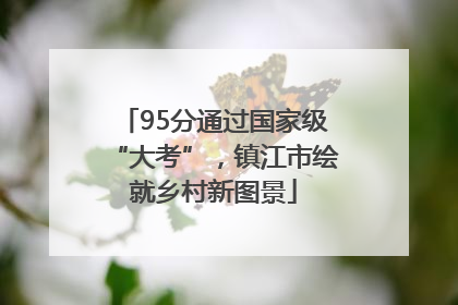 95分通过国家级“大考”，镇江市绘就乡村新图景