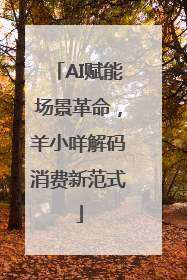 AI赋能场景革命，羊小咩解码消费新范式